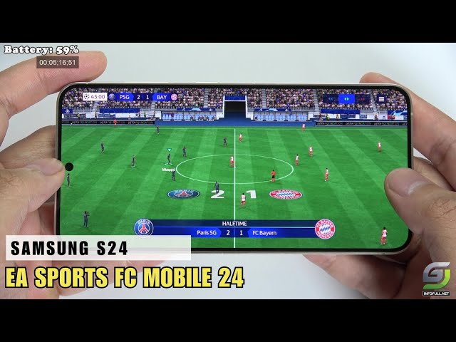 Samsung Galaxy S24 test game EA SPORTS FC MOBILE 24 | Exynos 2400