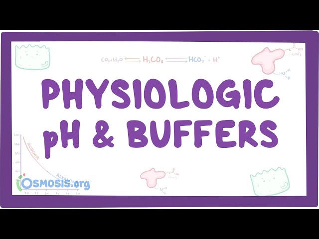 Physiologic pH and buffers - acid-base physiology