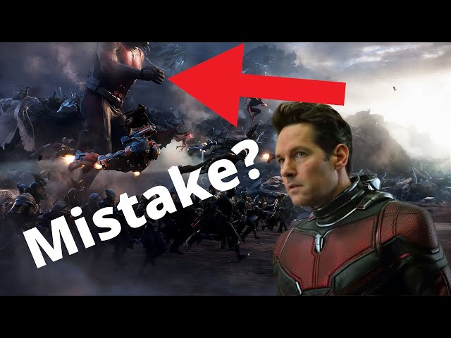 Avengers Endgame Ant-Man editing mistake