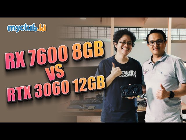 RX 7600 8GB vs RTX 3060 12GB ft. Alva Jonathan "Lucky_n00b"