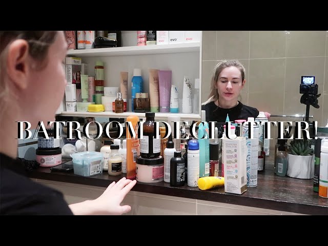 DECLUTTERING MY BATHROOM + Beauty Products