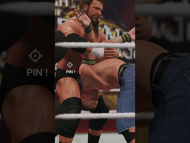 WWE 2K23 Show Case - Triple H Pedigree Finisher to John Cena #wwe2k23