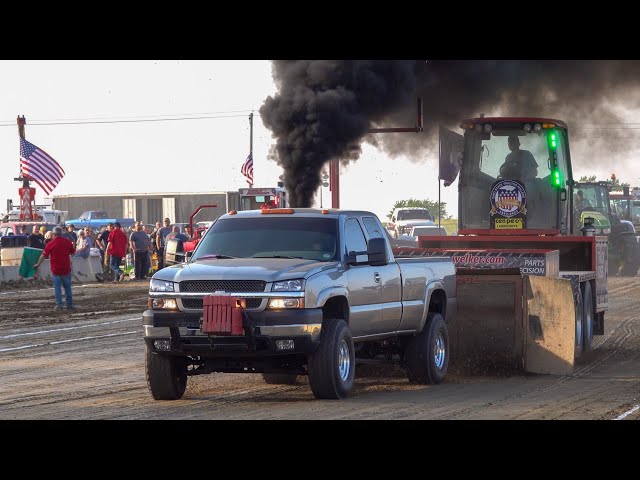 Work Stock Diesel Truck Pulling action from Dragway 42 Spring Pull 2023 West Salem, OH. COTPC