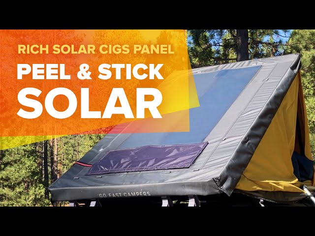 Best solar panels to mount on a GFC Superlight RTT - Rich Solar 80w CIGS Panel