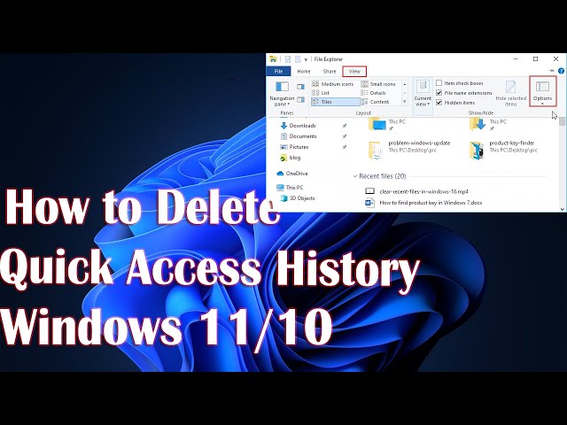 How to Delete Quick Access History in Windows 10/11