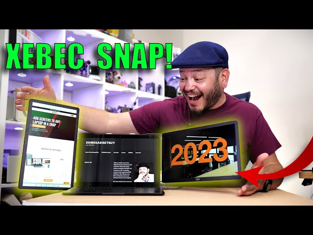 Xebec Snap: TRIPLE Screen Laptop on Magnets!