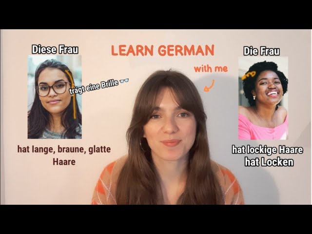 Describing Faces in German | Learn German with Comprehensible Input