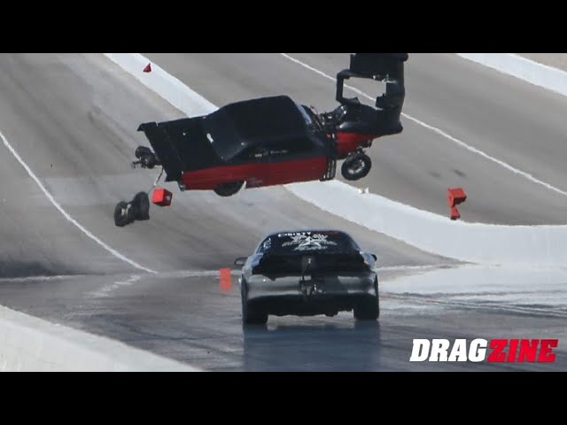 Street Outlaws - Brandon James Nova takes flight at Las Vegas Small Tire Race