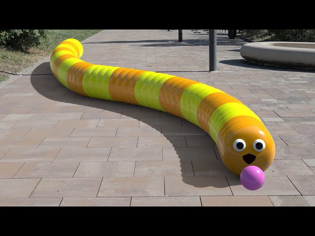 SLITHER.IO in real life VFX 4k compilation