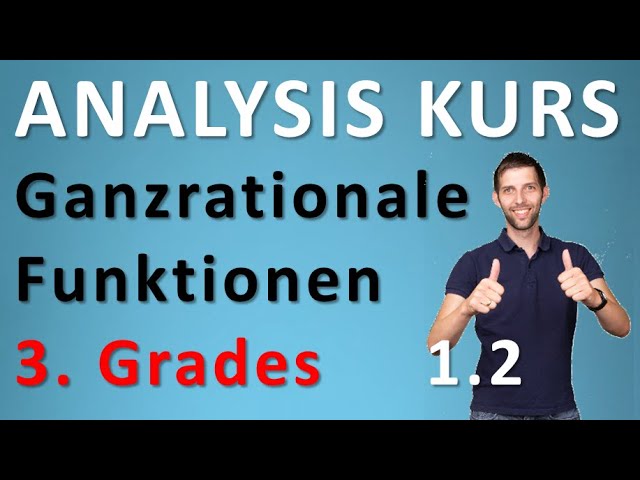 Ganzrationale Funktion 3. Grades Grenzwertverhalten - Analysis Kurs Crashkurs 1.2