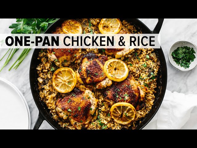 CHICKEN & RICE | easy & healthy one-pan recipe