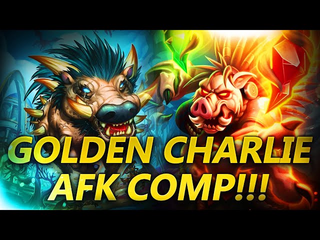 Golden Charlie AFK Comp!!! | Hearthstone Battlegrounds Gameplay | Patch 22.0 | bofur_hs