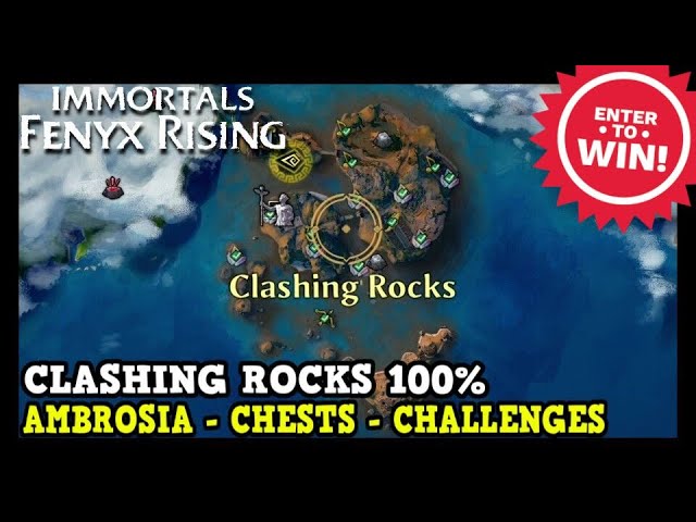 Clashing Rocks All Collectibles in Immortals Fenyx Rising (Ambrosia, Chests, Challenges)