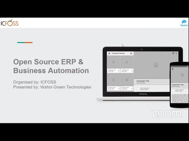 Open Source ERP & Business Automation by Wahni and ICFOSS