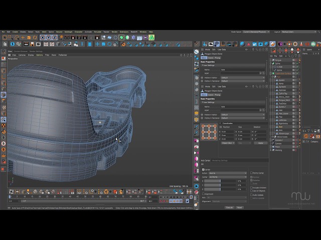 Adding a slanted inset to a boot toe in Cinema 4D