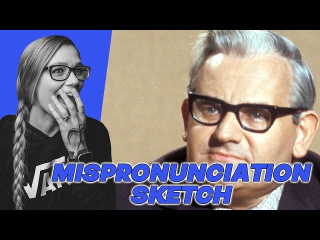 AMERICAN REACTS TO MISPRONUNCIATION SKETCH | RONNIE BARKER | TWO RONNIES | AMANDA RAE