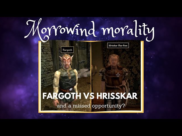 Morrowind Morality: Fargoth's Hiding Place - A missed opportunity?