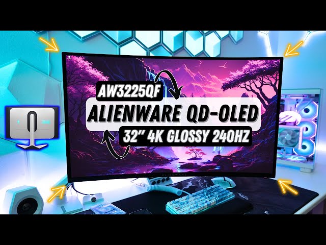 Alienware AW3225QF 32-inch 4K QD-OLED Gaming Monitor Unboxing & Review