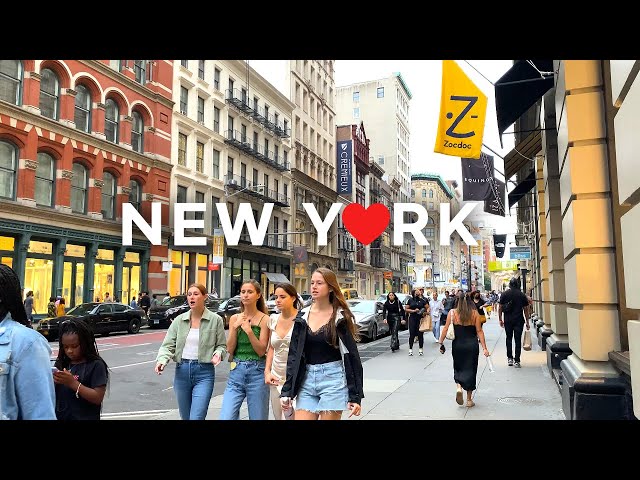 [4K]🇺🇸 NYC Walk: SoHo, Manhattan🗽/Very crowded Broadway & Prince St./ Dinner at Raku🍜 Aug.28, 2021.