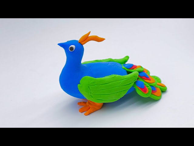 Peacock | A Simple Tutorial To Make From Clay