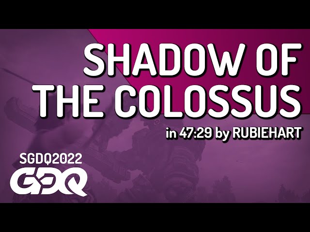 Shadow of the Colossus by RUBIEHART in 47:29 - Summer Games Done Quick 2022