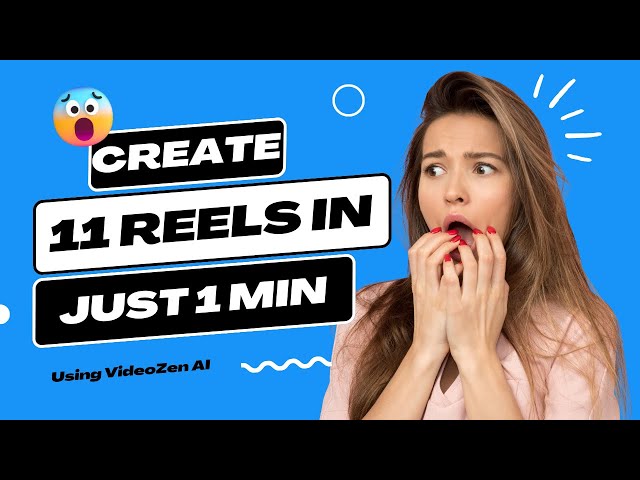 Create 11 reels in just 1 min using this AI tool | VideoZen Video to Shorts Tutorial