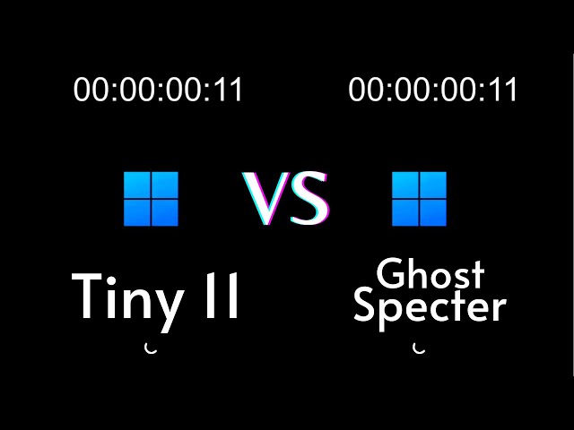 Tiny11 vs Ghost Spactor 23H2 | Speed Test (Which is Best?)