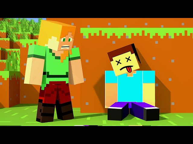 STEVE DIES? Minecraft Animation - Alex and Steve Life.