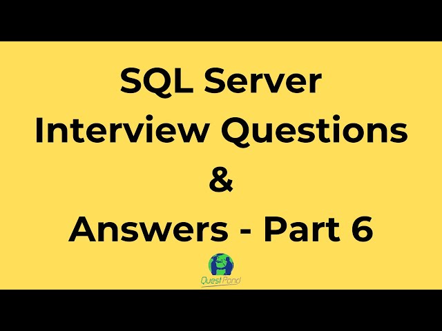 Questions around SQL Server CTE(Common Table Expression) - Part 6