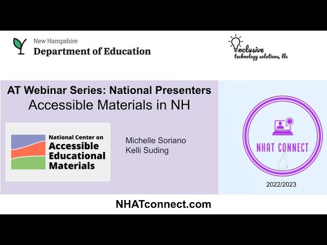 Accessible Educational Materials & NH
