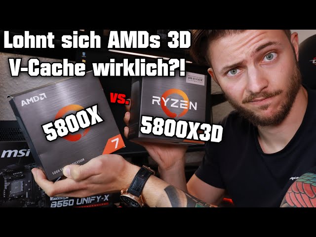Lohnt sich AMDs 3D V-Cache wirklich?! 🤔 RYZEN 5800X3D vs. 5800X CPU Gaming Benchmark 1080p 1440p