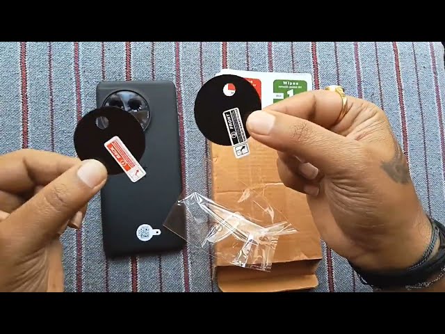 OnePlus 11 & 11R back camera screen guard/protector Unboxing and application
