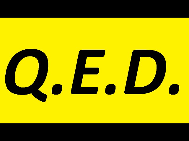 What does Q.E.D. stand for?