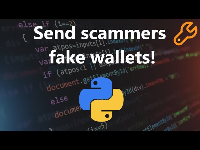 Annoying crypto scammers with python