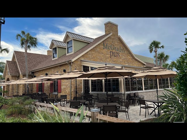 Eating at McGrady's Pub at The Villages, FL | The Villages Newest Area Sawgrass Grove Update
