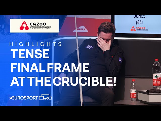 🔥🫨 Jones & Wilson conclude DRAMATIC final frame of day one | 2024 World Snooker Championship Final