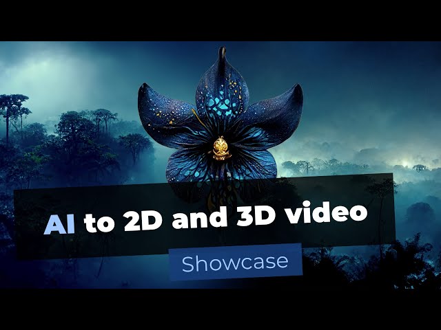 AI to 2D and 3D video showcase