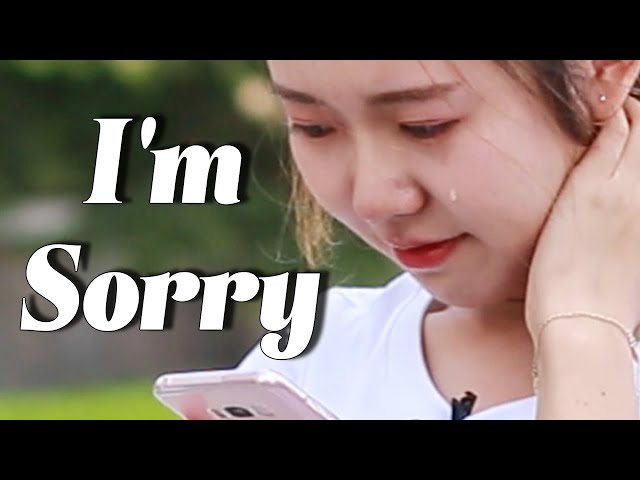 Say "Sorry" Bravely To Close Person | Social Experiment