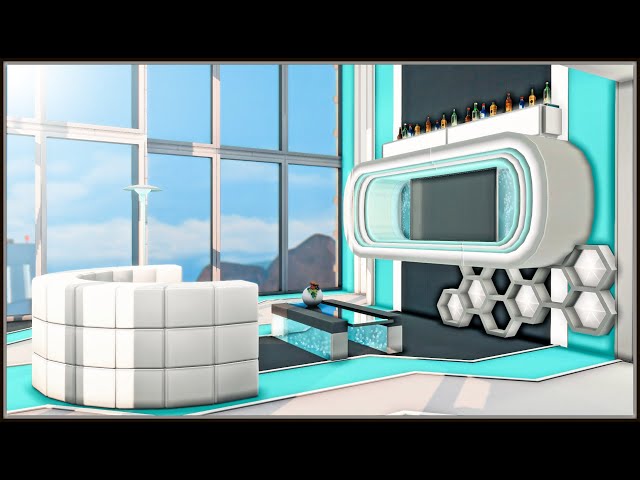 Futuristic Apartment (No CC) - The Sims 4 Stop Motion Build - Simmers for Tomorrow Collab