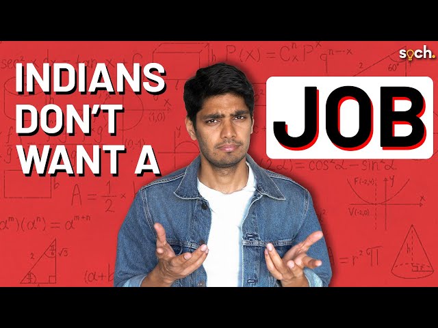Why are Indians NOT looking for jobs?