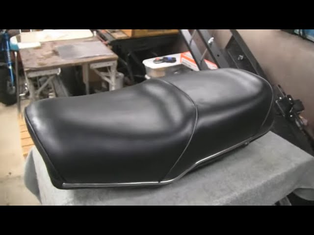 COMPLETE MOTORCYCLE SEAT RESTORATION (part 2)