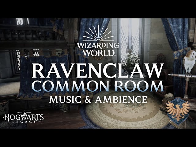 Harry Potter Music & Ambience | 🦅 Ravenclaw Common Room, Hogwarts Legacy