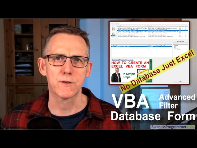 Excel VBA Advanced Filter Database Form