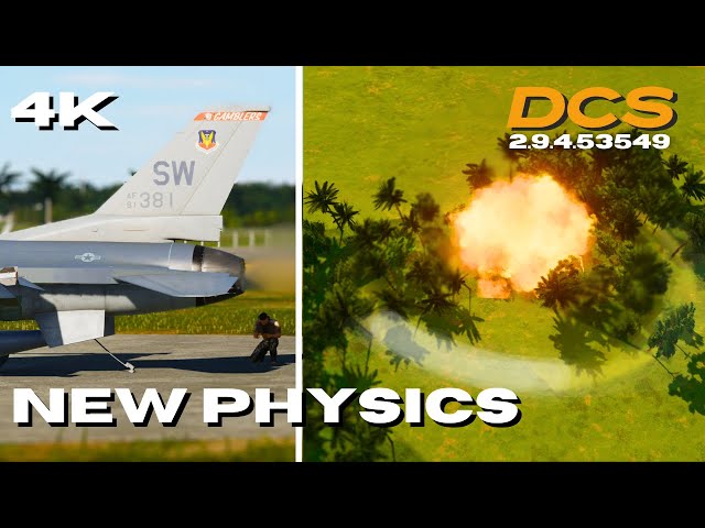 NEW REALISTIC PHYSICS IN DCS WORLD | 4K Realistic Graphics F-16C