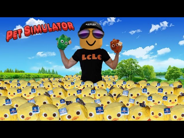FILLING a POND with HUGE DUCKY PLUSHIES! Pet Simulator X