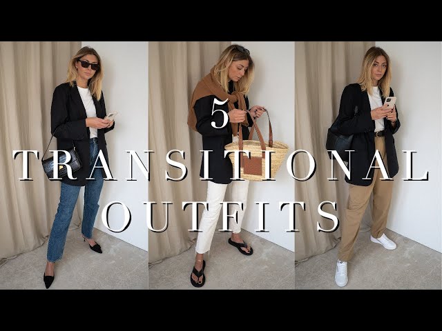 The Black Blazer Styled 5 Ways | Transitional Outfits