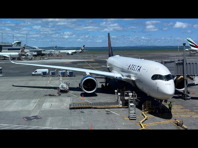 4K | Flight | Auckland (AKL) → Salt Lake City (SLC) - Delta A350-900, B737-700 - Jan 12, 2023
