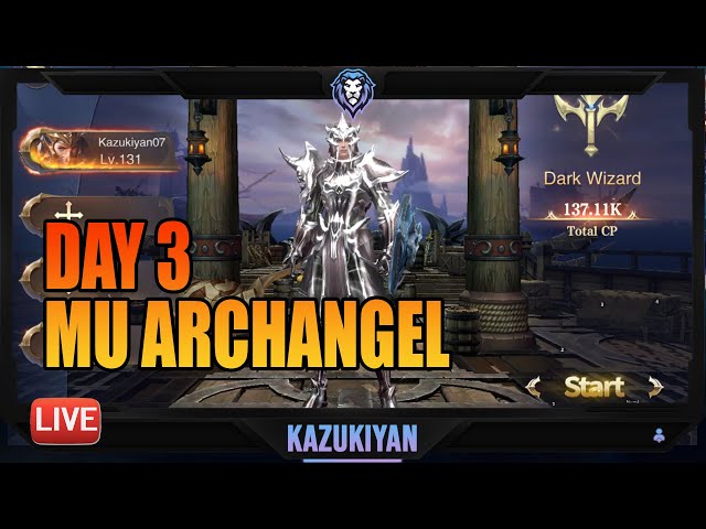 ENE to AGI Change Class: MU ARCHANGEL LIVE GAMEPLAY Dark Wizard Class Day 3 | Server Miracle3
