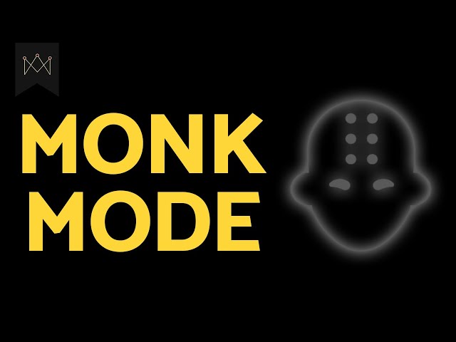 Monk Mode: Pain is Inevitable. Suffering is a Choice