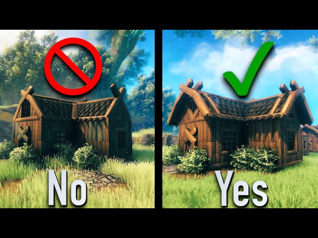 How to Make Your Roof More Realistic in Valheim - Roof Frames